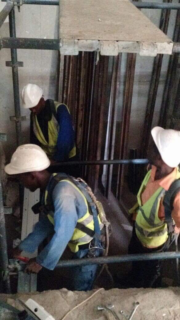 Installation of elevator in the SIC 