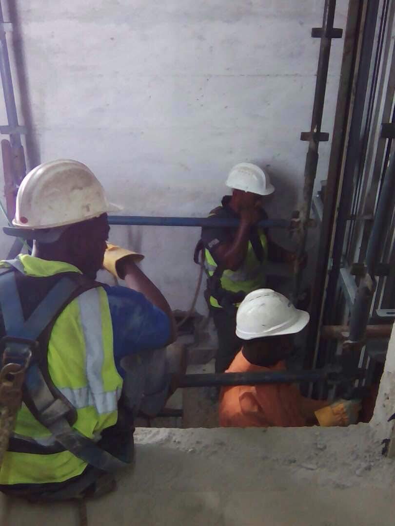 Installation of elevator in the SIC