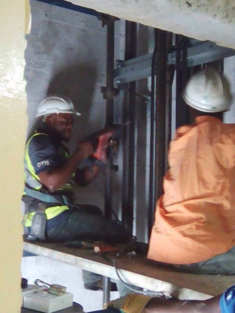 Installation of elevator in the SIC